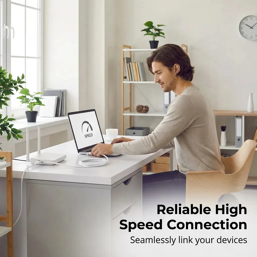 Internetkabel für Router und Computer bis zu 1000 Mbit/s